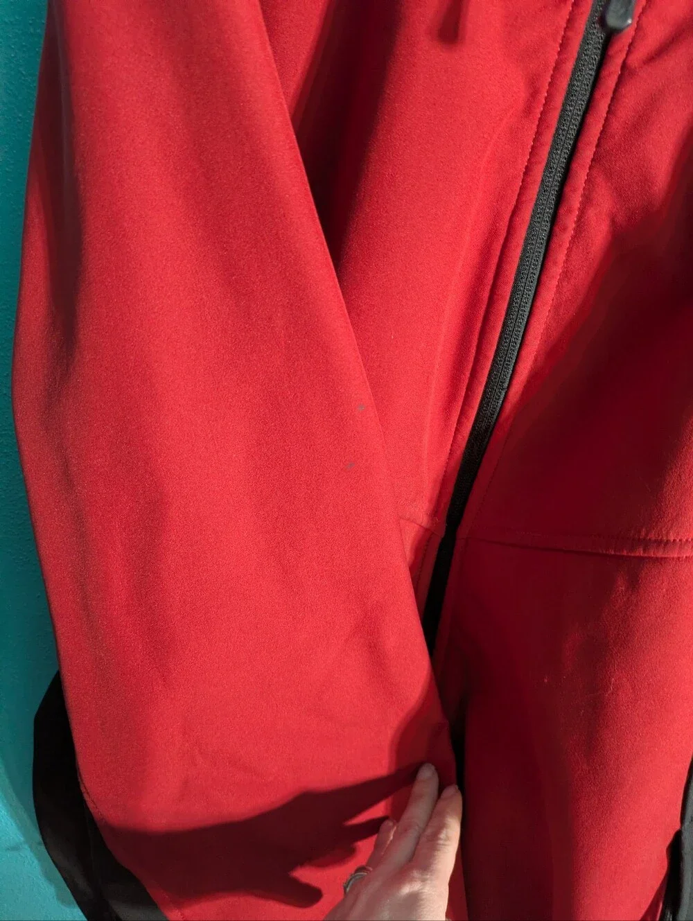 The North Face Jacket Mens Medium Apex Chromium Thermal Softshell‎ Coat Red TNF